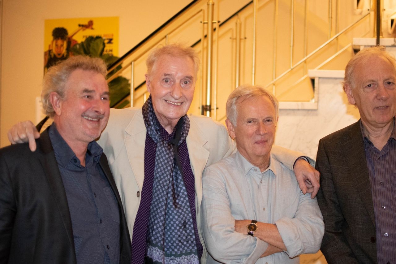 from left to right, Nick McGuire - John Engels - Edu Ninck Blok - Gé Bijvoet 